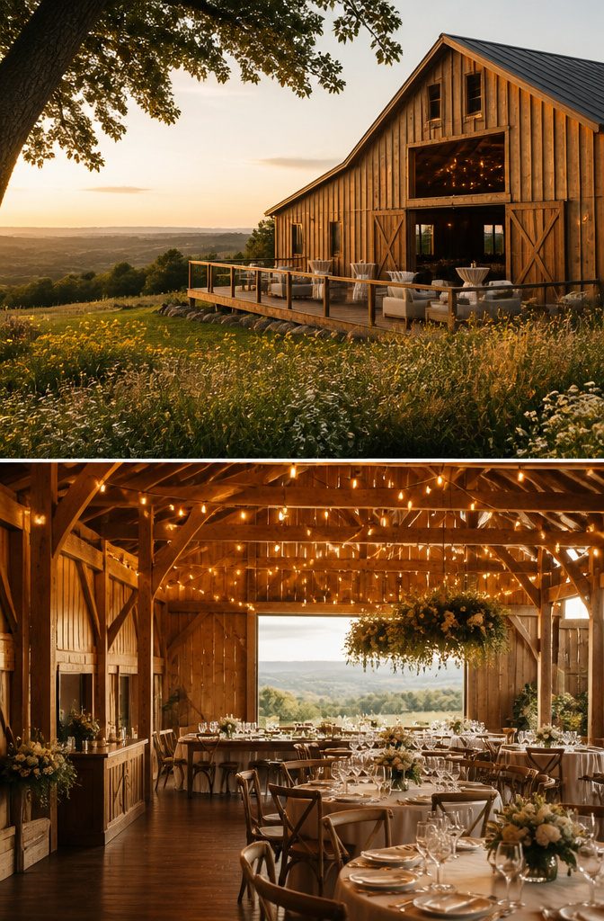 Rustic Venue Wedding Guide: Barns, Farms & Mountain Settings 5 Barn venue in Massachusetts with vintage decor and rustic charm.