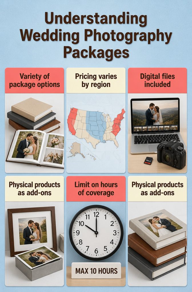 An overview of wedding photography package options.